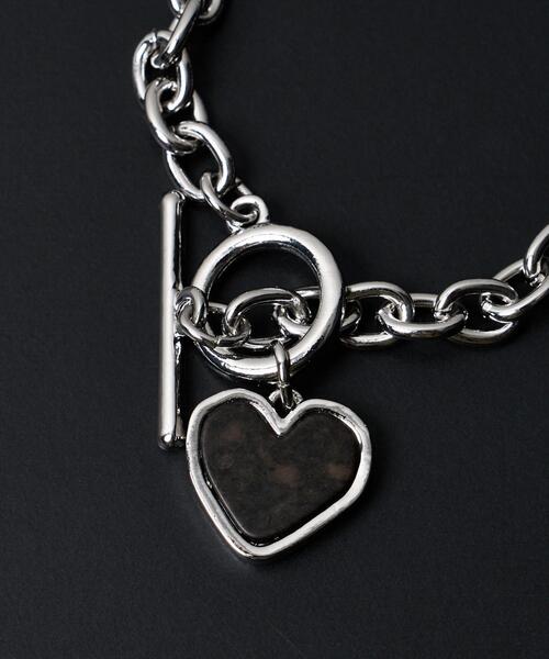 WEGO（ウィゴー）の「WEGO/変型ストーンブレス（ブレスレット・メンズ・レッド/ブラック系その他/グリーン・FREE）」の5枚目の写真