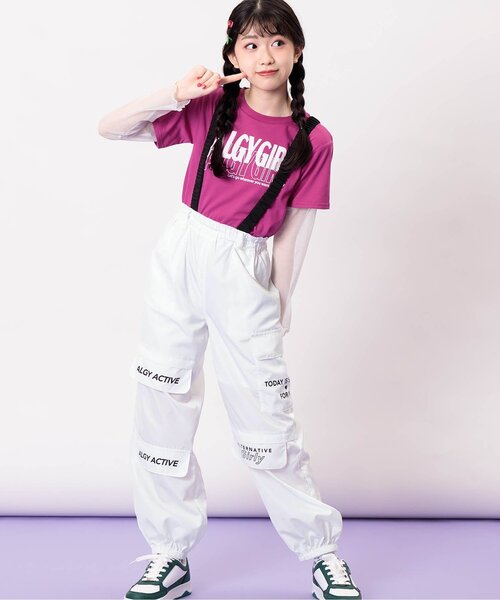 セール】【ACTIVE】サス付きカーゴパンツ（カーゴパンツ）｜algy