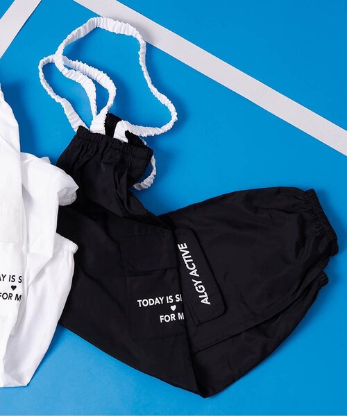 algy（アルジー）の「【ACTIVE】サス付きカーゴパンツ（カーゴパンツ・キッズ・オフホワイト/ブラック・XX-SMALL/X-SMALL/MEDIUM/SMALL）」の2枚目の写真