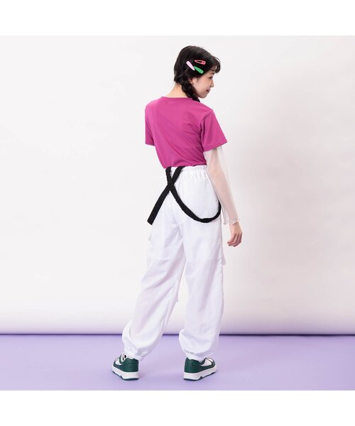 algy（アルジー）の「【ACTIVE】サス付きカーゴパンツ（カーゴパンツ・キッズ・オフホワイト/ブラック・XX-SMALL/X-SMALL/MEDIUM/SMALL）」の5枚目の写真