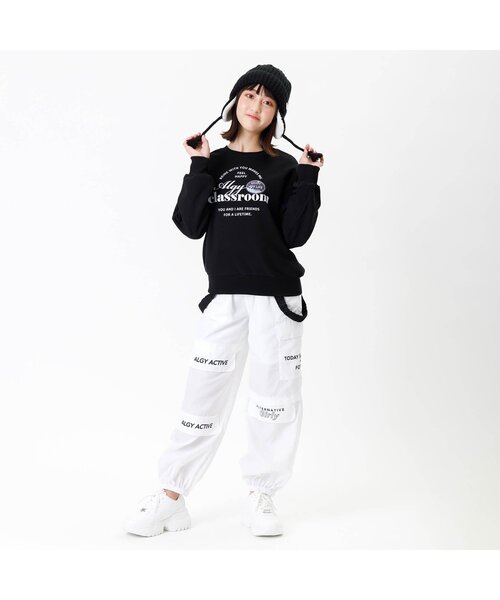 algy（アルジー）の「【ACTIVE】サス付きカーゴパンツ（カーゴパンツ・キッズ・オフホワイト/ブラック・XX-SMALL/X-SMALL/MEDIUM/SMALL）」の6枚目の写真