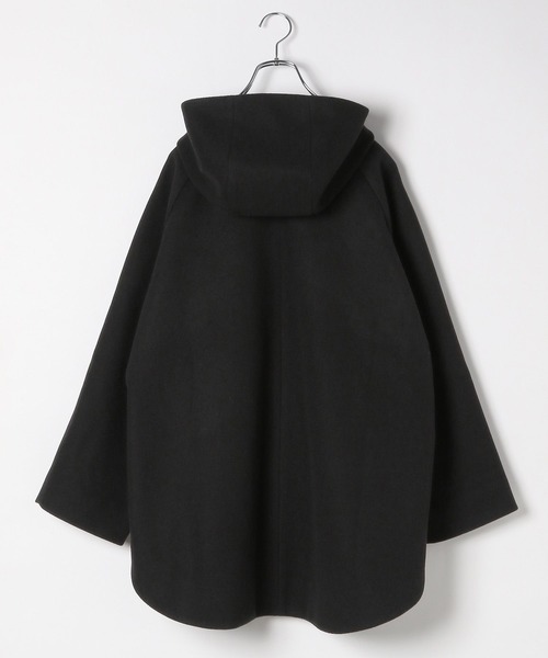 LEPSIM（レプシィム）の「ウーリーテックフードポンチョコート　116900（ポンチョ・レディース・ブラック/アイボリー/トップグレー・FREE）」の12枚目の写真