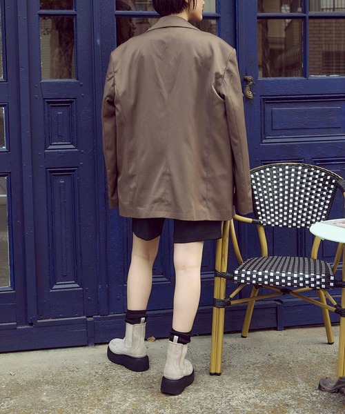 Mode et Jacomo（モードエジャコモ）の「厚底サイドゴアブーツ（ブーツ・レディース・クリーム/ブラック/ブラック系その他4・22.5cm/23cm/23.5cm/24cm/24.5cm）」の15枚目の写真