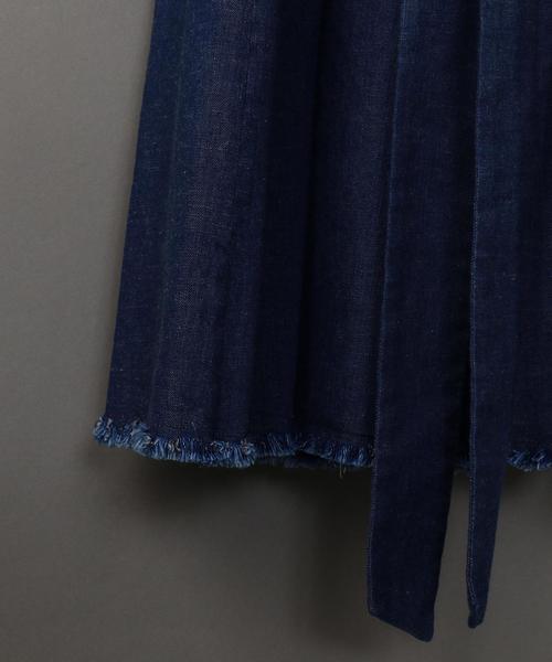 BEAUTY&YOUTH UNITED ARROWS（ビューティーアンドユースユナイテッドアローズ）の「＜6(ROKU)＞FRINGE COAT/ｶﾞｳﾝｺｰﾄ◆（その他アウター・レディース・ベージュ/ネイビー・36/38）」の6枚目の写真