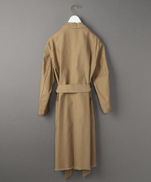 BEAUTY&YOUTH UNITED ARROWS（ビューティーアンドユースユナイテッドアローズ）の「＜6(ROKU)＞FRINGE COAT/ｶﾞｳﾝｺｰﾄ◆（その他アウター・レディース・ベージュ/ネイビー・36/38）」の9枚目の写真