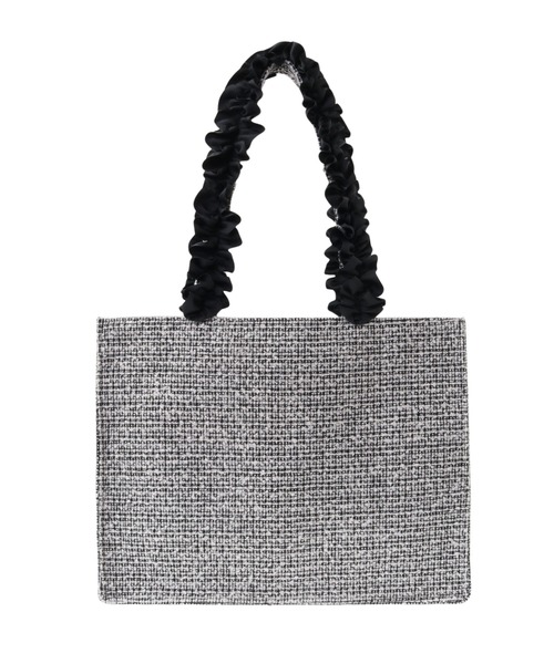 Maison de FLEUR（メゾンドフルール）の「EC限定ツイードスクエアトートMバッグ（トートバッグ・レディース・ブラック/ピンク・FREE）」の10枚目の写真