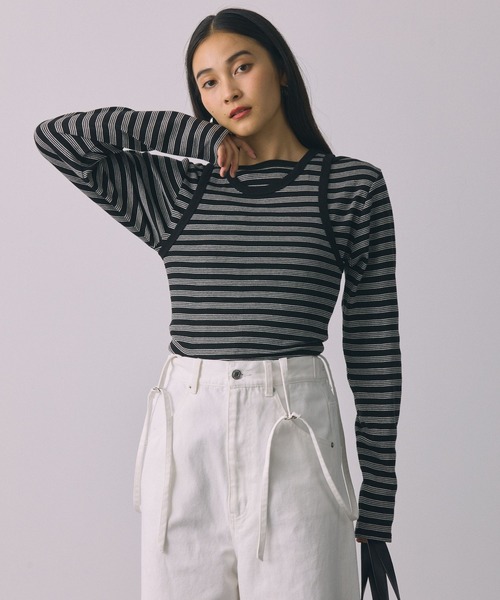mille(ミレー)の「【Miller】<別注>PackTee(Tシャツ/カットソー・レディース・ブラック/ブラウン/ピンク・フリー)」の1枚目の写真
