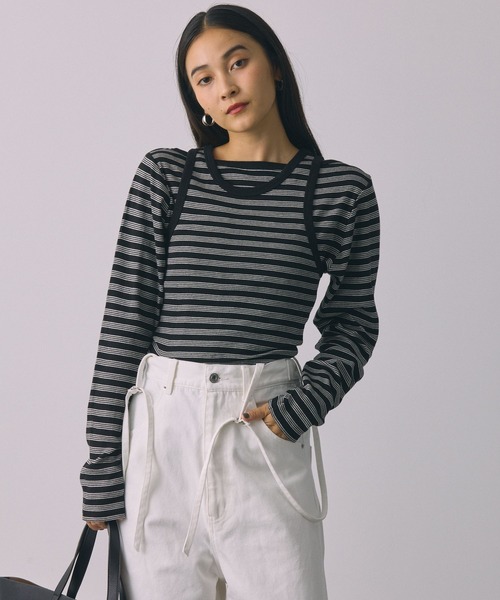 mille(ミレー)の「【Miller】<別注>PackTee(Tシャツ/カットソー・レディース・ブラック/ブラウン/ピンク・フリー)」の4枚目の写真