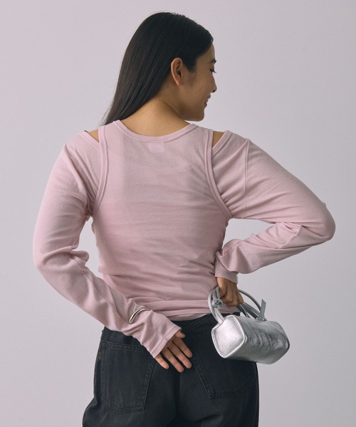 mille(ミレー)の「【Miller】<別注>PackTee(Tシャツ/カットソー・レディース・ブラック/ブラウン/ピンク・フリー)」の14枚目の写真