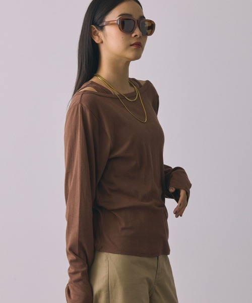 mille(ミレー)の「【Miller】<別注>PackTee(Tシャツ/カットソー・レディース・ブラック/ブラウン/ピンク・フリー)」の19枚目の写真