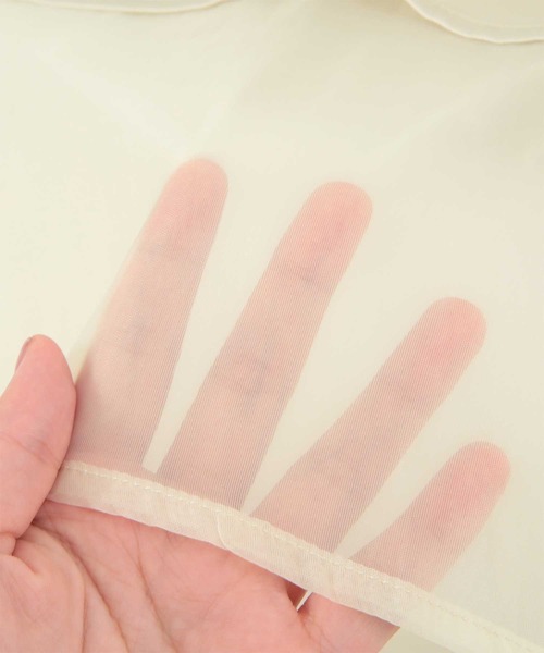 titivate（ティティベイト）の「マットサテンオーガンジーキャミソール（キャミソール・レディース・ブラック/アイボリー/ブルー・M）」の10枚目の写真