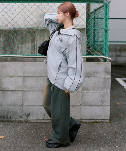 SPINNS（スピンズ）の「ストリート＆グランジ/ナイロンジャケット パイピング（ナイロンジャケット・メンズ・ネイビー/ブラック/グレー・ONESIZE）」の20枚目の写真