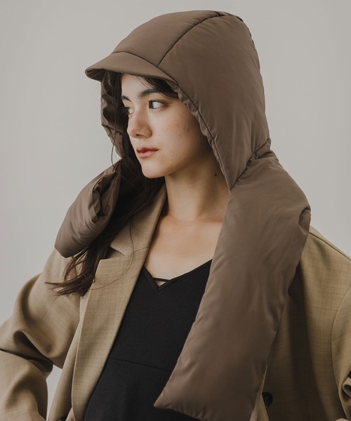 rectangle（レクタングル）の「ダウンマフラーキャップ（キャップ・レディース・ベージュ/モカ/ブラック・FREE）」の16枚目の写真