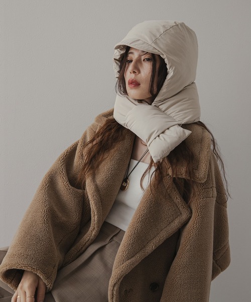 rectangle（レクタングル）の「ダウンマフラーキャップ（キャップ・レディース・ベージュ/モカ/ブラック・FREE）」の20枚目の写真