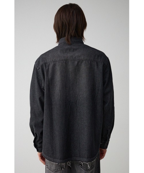 AZUL by moussy(アズールバイマウジー)の「AZUL DENIM ダメージシャツ(シャツ/ブラウス・メンズ・ブラック/ブルー・LARGE/MEDIUM)」の8枚目の写真
