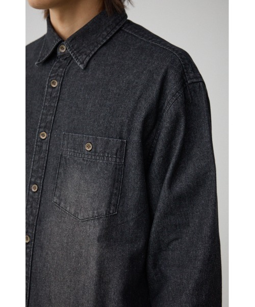 AZUL by moussy(アズールバイマウジー)の「AZUL DENIM ダメージシャツ(シャツ/ブラウス・メンズ・ブラック/ブルー・LARGE/MEDIUM)」の10枚目の写真