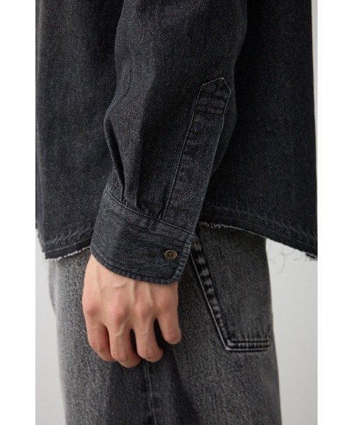 AZUL by moussy(アズールバイマウジー)の「AZUL DENIM ダメージシャツ(シャツ/ブラウス・メンズ・ブラック/ブルー・LARGE/MEDIUM)」の11枚目の写真