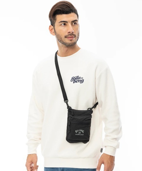 BILLABONG（ビラボン）の「BILLABONG メンズ SACOCHE SHOULDERS S バッグ 【2024年秋冬モデル】/ビラボンロゴミニショルダーバック（ショルダーバッグ・メンズ・ミント/ブラック・FREE）」の2枚目の写真