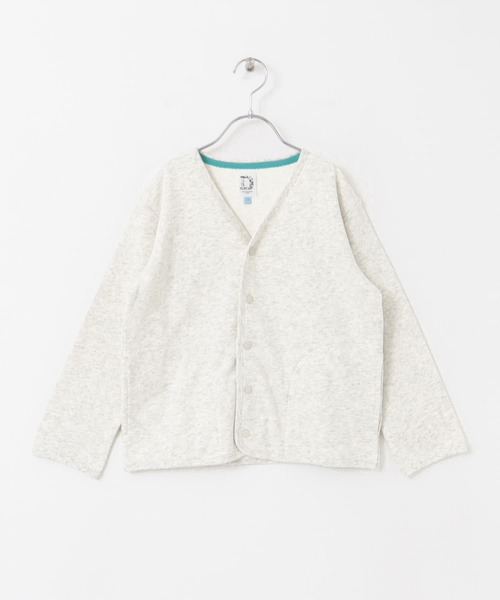 URBAN RESEARCH DOORS（アーバンリサーチドアーズ）の「裏毛Vネックカーディガン(KIDS)（Tシャツ/カットソー・キッズ・チャコールグレー/ホワイト系その他・105/120/135）」の14枚目の写真