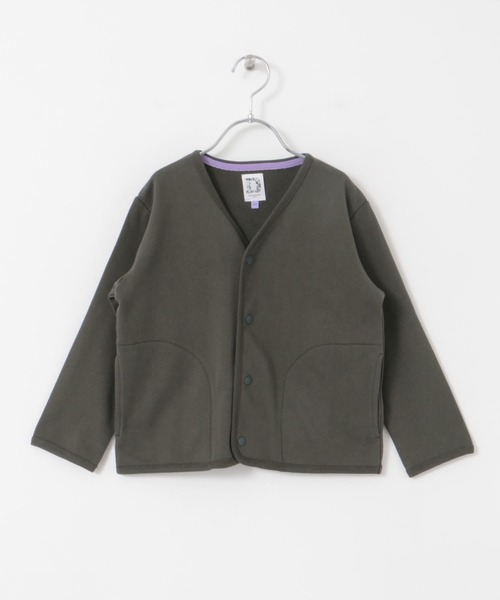 URBAN RESEARCH DOORS（アーバンリサーチドアーズ）の「裏毛Vネックカーディガン(KIDS)（Tシャツ/カットソー・キッズ・チャコールグレー/ホワイト系その他・105/120/135）」の15枚目の写真