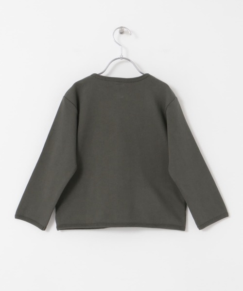 URBAN RESEARCH DOORS（アーバンリサーチドアーズ）の「裏毛Vネックカーディガン(KIDS)（Tシャツ/カットソー・キッズ・チャコールグレー/ホワイト系その他・105/120/135）」の18枚目の写真