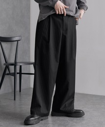 TR タックワイド ストレッチ スラックスパンツ
