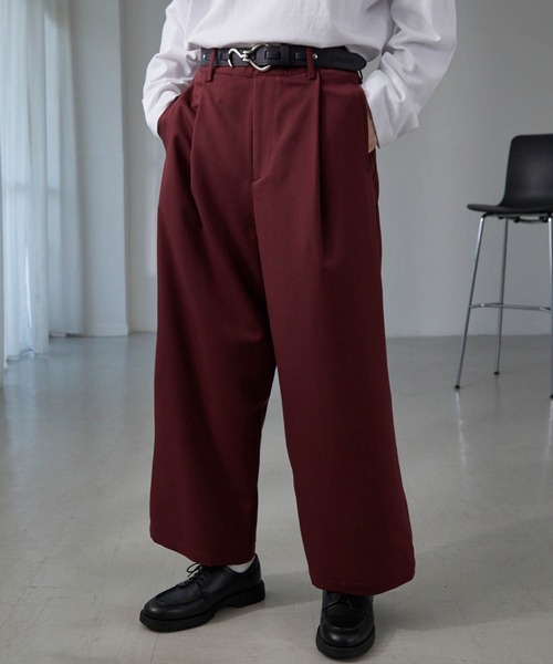 MONO-MART(モノマート)の「TR タックワイド ストレッチ スラックスパンツ(スラックス・メンズ・グレー系1/ブラック系2/ブラウン系その他2/グレー系2/ブラウン系その他5/グレー系/ブラック系3/ブラック系1/バーガンディー/ベージュ系その他/ネイビー/ブラウン系/グレー系4/カーキ系/ダークブラウン系3/ブラック系/ベージュ系その他7・L/S/XS/M/XL)」の17枚目の写真