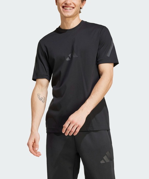 adidas（アディダス）の「adidas Z.N.E. Tシャツ / アディダス adidas（Tシャツ/カットソー・メンズ・グリーン/ブラウン/ブラック/ホワイト/イエロー/ブラック×ホワイト・SMALL/LARGE/X-LARGE/X-SMALL/3XL/XX-LARGE/MEDIUM）」の3枚目の写真