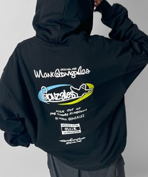 【MARK GONZALES / マークゴンザレス】別注 ビッグシルエット イラストバックプリント プルオーバーパーカー フーディー カットソー ユニセックス