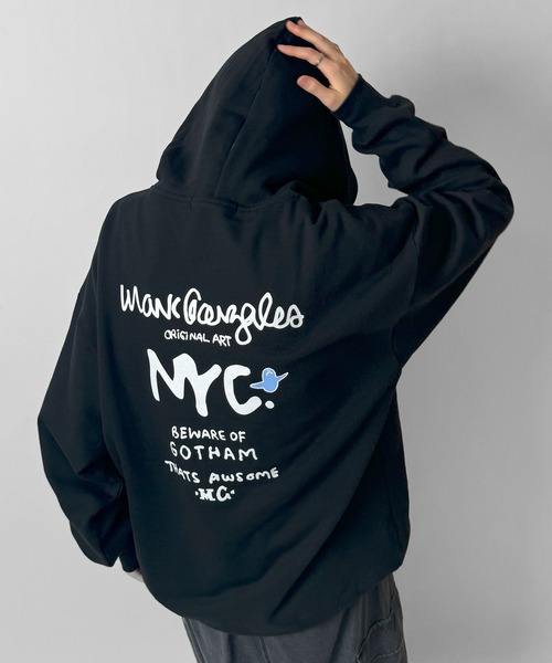 Mark Gonzales(マーク・ゴンザレス)の「【MARK GONZALES / マークゴンザレス】別注 ビッグシルエット イラストバックプリント プルオーバーパーカー フーディー カットソー ユニセックス(パーカー・メンズ・グリーン系その他3/グリーン系その他2/ブルー系その他/グリーン系その他/ミント/ベージュ/ベージュ系その他4/ホワイト系その他3/ホワイト系その他/ベージュ系その他/ホワイト/ブルー系その他2/サックスブルー/ブラック/ホワイト系その他4/ブラック系その他3/ベージュ系その他3/ホワイト系その他2/ブラック系その他/ホワイト系その他5/ホワイト系その他6/ブラック系その他5/ブラック系その他6/ライトグレー系5/ライトグレー系6/ホワイト系1/ホワイト系2/ブラック系1/ホワイト系その他7/ブラック系その他7/ブラック系2/ライトグレー系1/ライトグレー系2/ライトグレー系7/グレー系3/グレー系4/ホワイト系3/ブラック系4/ブラック系3/ホワイト系4/ブラック系その他4・XL/M/L)」の21枚目の写真