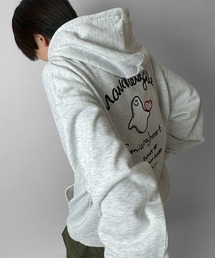 【MARK GONZALES / マークゴンザレス】別注 ビッグシルエット イラストバックプリント プルオーバーパーカー フーディー カットソー ユニセックス