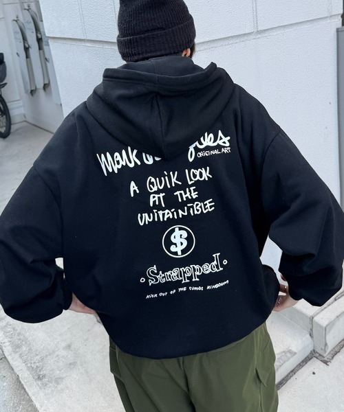 Mark Gonzales(マーク・ゴンザレス)の「【MARK GONZALES / マークゴンザレス】別注 ビッグシルエット イラストバックプリント プルオーバーパーカー フーディー カットソー ユニセックス(パーカー・メンズ・グリーン系その他3/グリーン系その他2/ブルー系その他/グリーン系その他/ミント/ベージュ/ベージュ系その他4/ホワイト系その他3/ホワイト系その他/ベージュ系その他/ホワイト/ブルー系その他2/サックスブルー/ブラック/ホワイト系その他4/ブラック系その他3/ベージュ系その他3/ホワイト系その他2/ブラック系その他/ホワイト系その他5/ホワイト系その他6/ブラック系その他5/ブラック系その他6/ライトグレー系5/ライトグレー系6/ホワイト系1/ホワイト系2/ブラック系1/ホワイト系その他7/ブラック系その他7/ブラック系2/ライトグレー系1/ライトグレー系2/ライトグレー系7/グレー系3/グレー系4/ホワイト系3/ブラック系4/ブラック系3/ホワイト系4/ブラック系その他4・XL/M/L)」の14枚目の写真