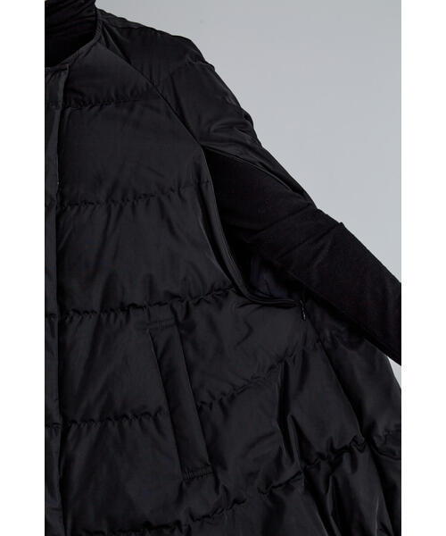 【極美品】LEPHIL　ルフィル　パッフィーダウンケープ　ブラック　Ｓサイズ パッフィーダウンケープ | LE PHIL（ル フィル） ｜【公式】通販