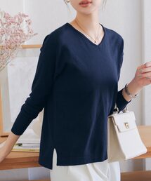 [ M/L/XL 選べるネック ] メルティベーシックニットトップス
