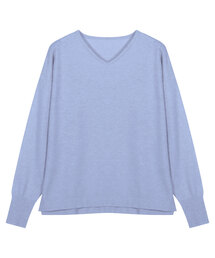 [ M/L/XL 選べるネック ] メルティベーシックニットトップス