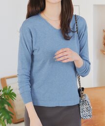 [ M/L/XL 選べるネック ] メルティベーシックニットトップス