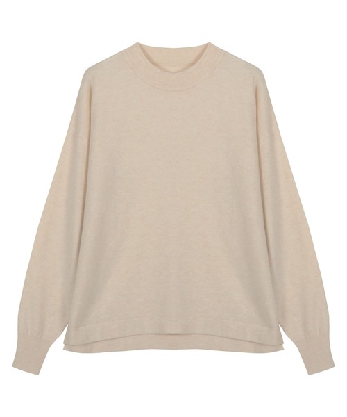セール】[ M/L/XL 選べるネック ] メルティベーシックニットトップス