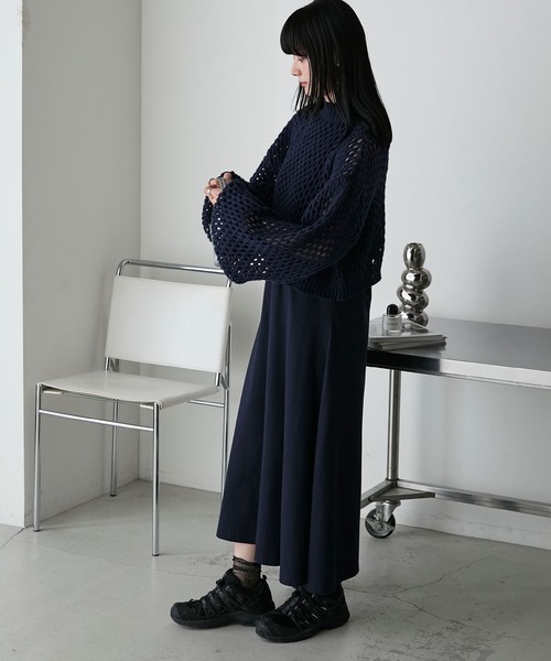 【新品未使用品✨】FOXEY 20887 ボリュームフレアワンピース 38 Rental Little Black Dress ten. / FOXEY ストレッチ フレアー