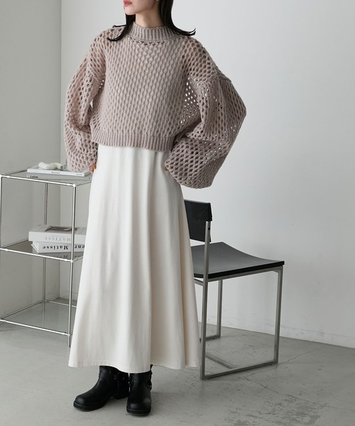 FOXEY ベージュ ノースリーブ ワンピース FOXEY NEW YORK/フォクシーノースリーブ ベージュ ワンピース 40