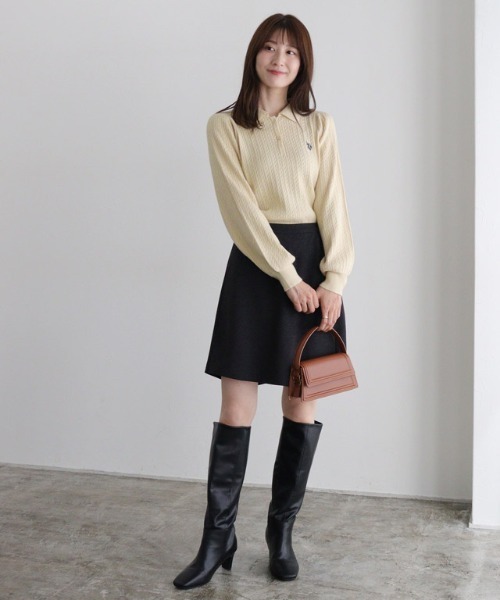 【U.S.POLO ASSN.】ケーブルポロニット（ニット/セーター）｜Pierrot（ピエロ）