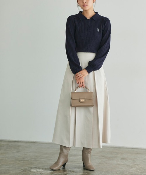 【U.S.POLO ASSN.】ケーブルポロニット（ニット/セーター）｜Pierrot（ピエロ）