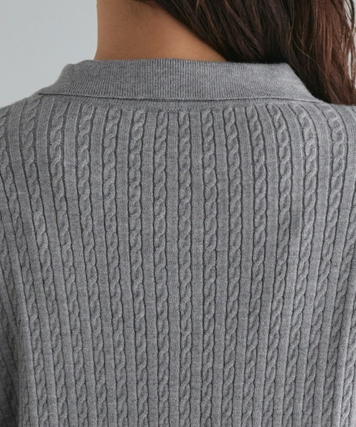 【U.S.POLO ASSN.】ケーブルポロニット（ニット/セーター）｜Pierrot（ピエロ）