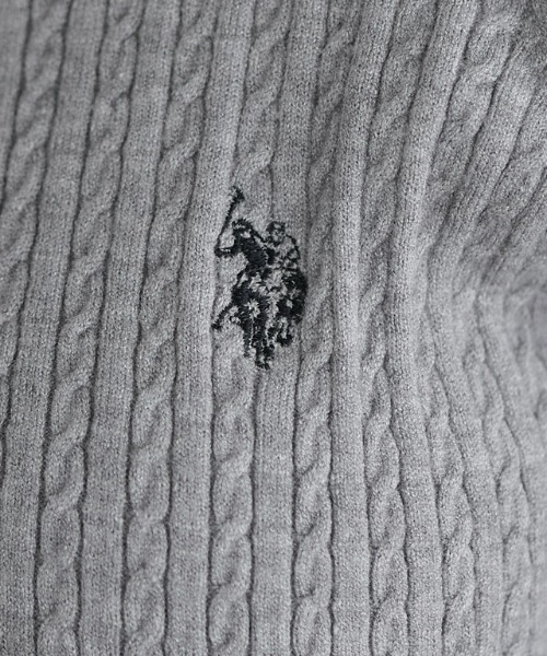 【U.S.POLO ASSN.】ケーブルポロニット（ニット/セーター）｜Pierrot（ピエロ）