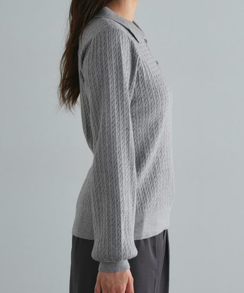 【U.S.POLO ASSN.】ケーブルポロニット（ニット/セーター）｜Pierrot（ピエロ）