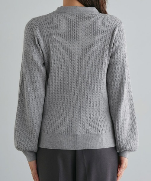 【U.S.POLO ASSN.】ケーブルポロニット（ニット/セーター）｜Pierrot（ピエロ）