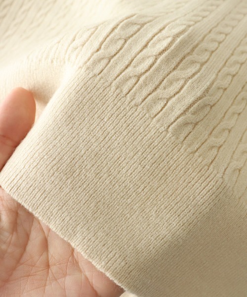 【U.S.POLO ASSN.】ケーブルポロニット（ニット/セーター）｜Pierrot（ピエロ）