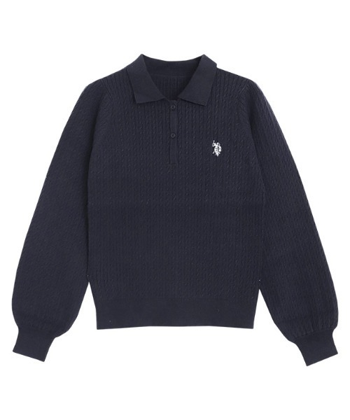 【U.S.POLO ASSN.】ケーブルポロニット（ニット/セーター）｜Pierrot（ピエロ）