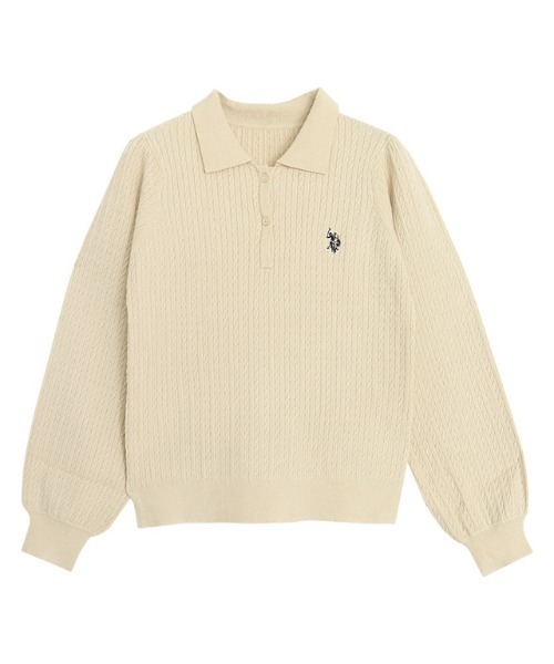 【U.S.POLO ASSN.】ケーブルポロニット（ニット/セーター）｜Pierrot（ピエロ）