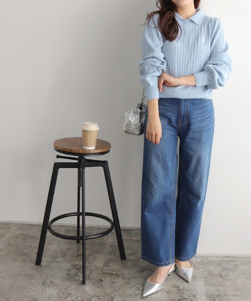 【U.S.POLO ASSN.】ケーブルポロニット（ニット/セーター）｜Pierrot（ピエロ）