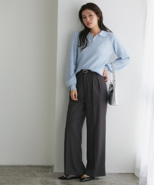 【U.S.POLO ASSN.】ケーブルポロニット（ニット/セーター）｜Pierrot（ピエロ）